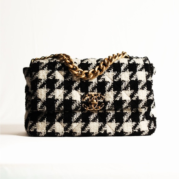 Chanel 19 Flap Tweed Hand Bag Two Tone - Picture 7 of 9